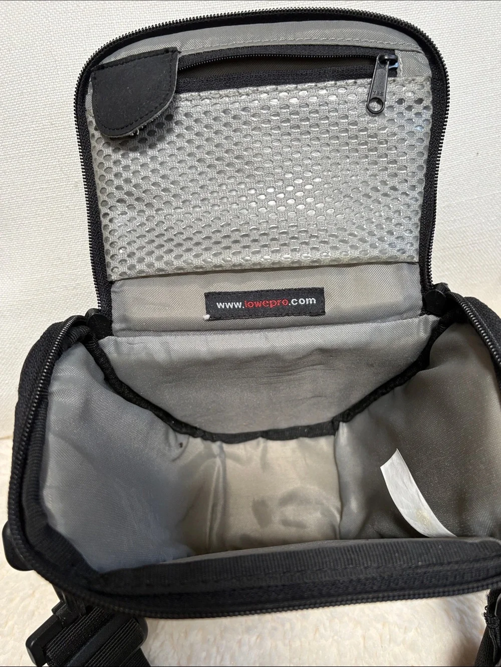 Vintage Lowepro Compact Camera Bag in Navy Blue